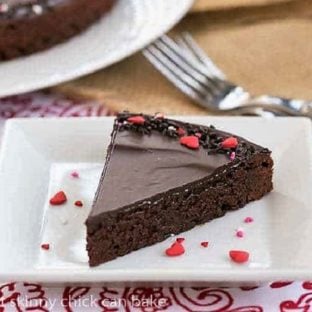 A wedge of Ganache Topped Truffle Brownies featured image