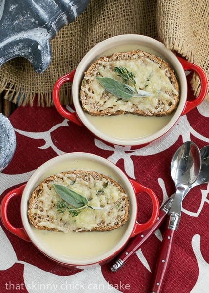 Two bowls of Côte d'Azur Cure-All-Soup.