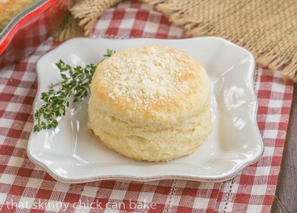 Buttermilk Goat Cheese Biscuits - Tender, flaky biscuits with an extra richness from goat cheese