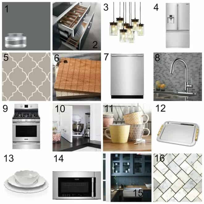 Dream Kitchen Design Board @Lowes @Frigidaire #sponsored