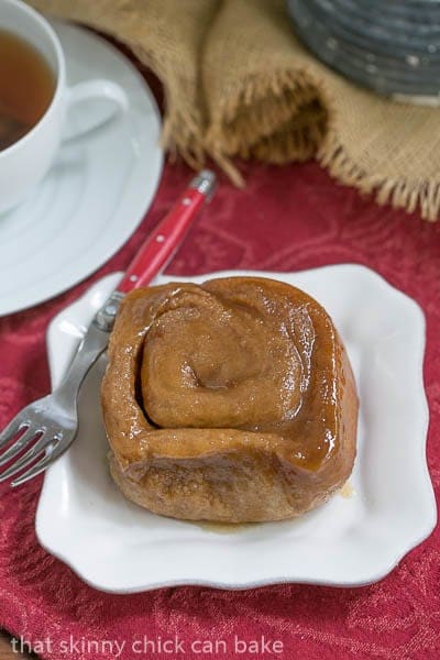 Cinnamon Sticky Buns - A double dose of cinnamon plus a honey brown sugar topping! 