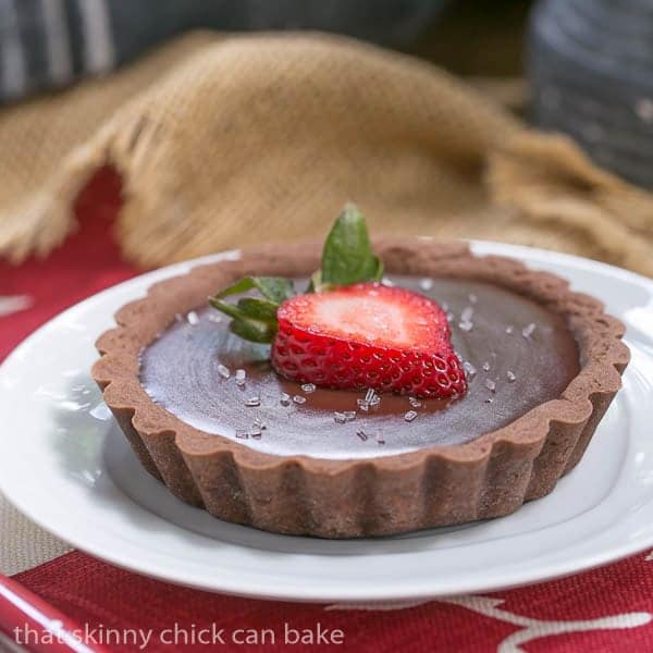 Double Chocolate Tartlets | An elegant chocolate dessert