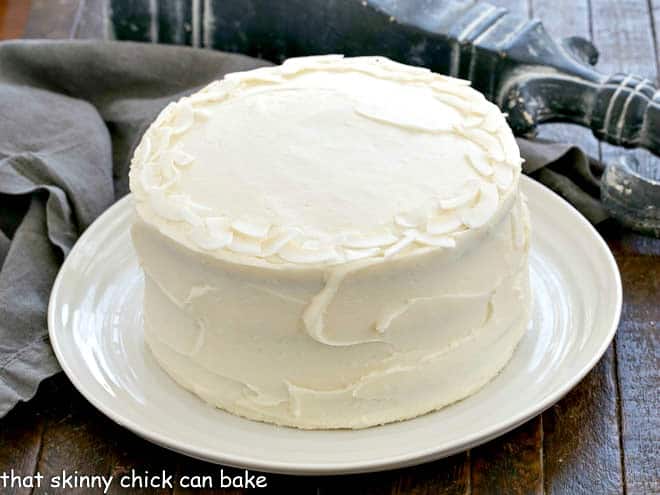 Italian Cream Cake [www.thatskinnychickcanbake.com]