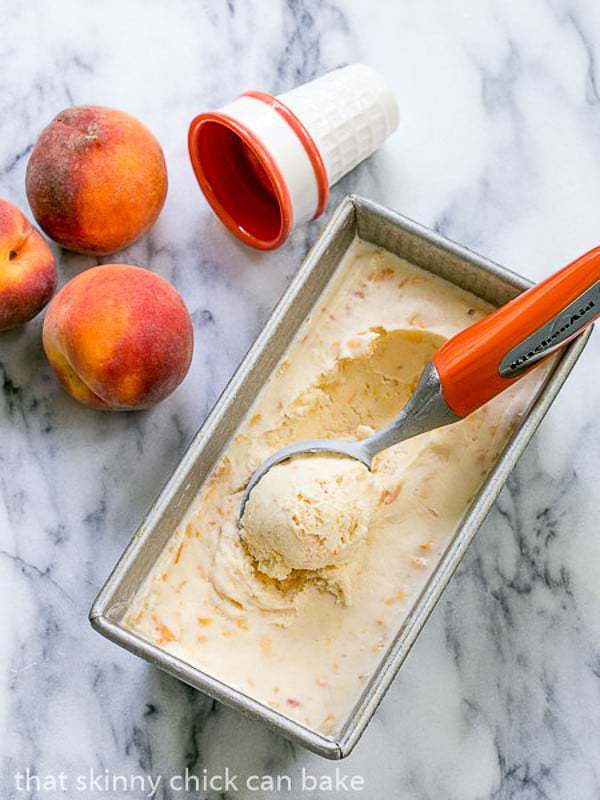 Peach Ice Cream | Sweet. luscious summer treat!