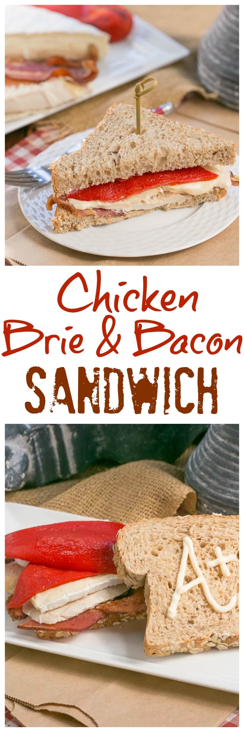 Roasted Chicken Brie and Bacon Sandwich | A scrumptious sandwich that'would perk up any lunch box!