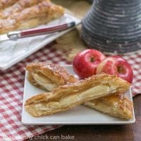 Maple Glazed Apple Tart - Puff pastry, sweetened cream cheese, apples and a maple glaze make for a spectacular breakfast or dessert