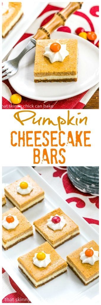 Pumpkin Cheesecake Bars