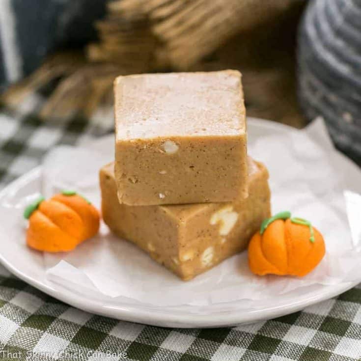 Easy Pumpkin Fudge - A simple, autumn spiced candy!