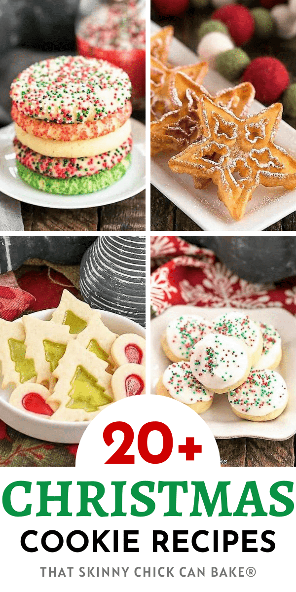 Best Christmas Cookie Recipes photo collage with 3 photos and a text box