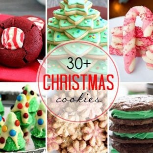 A collage of Christmas cookie photos