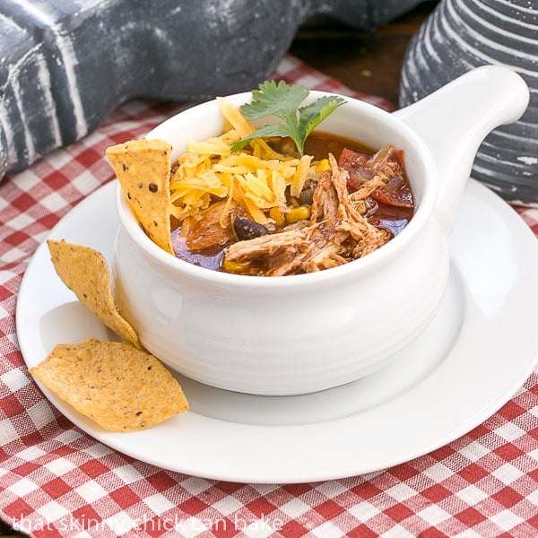 Slow Cooker Chicken Enchilada Soup