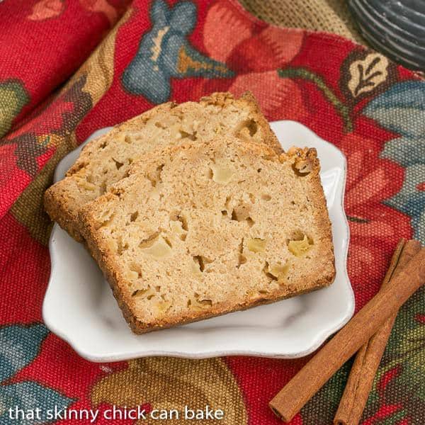 Apple Bread - This moist, cinnamon spiced apple bread is perfect for snacking, breakfast or brunch!