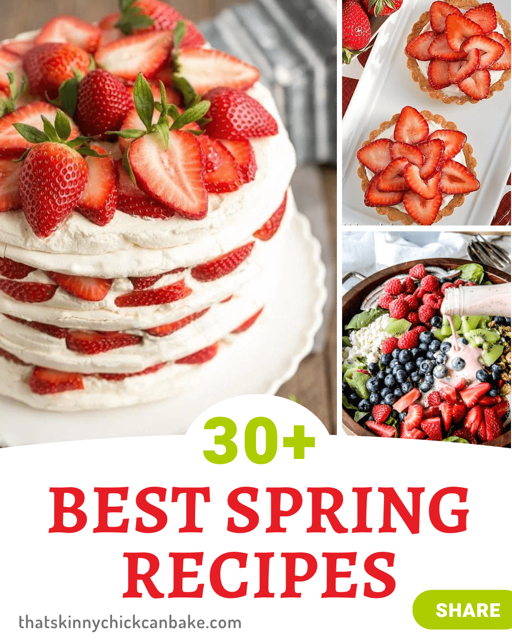 30+ Best spring recipes collage.