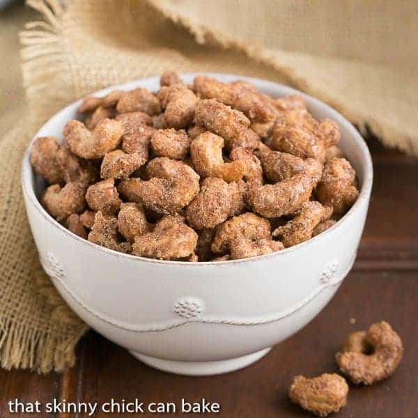 Spicy Sugared Cashews - Sweet, crunchy with a touch of heat!