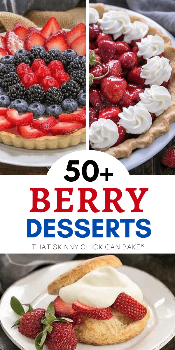 Berry Desserts Collage.