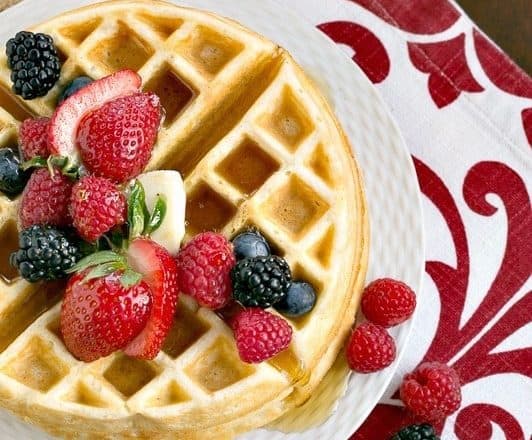 homemade buttermilk waffles