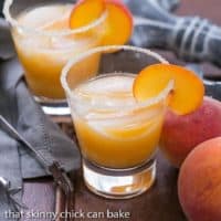 Fresh Peach Margaritas featured image