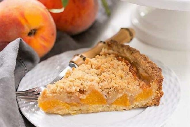 Streusel Topped Peach Tart featured image