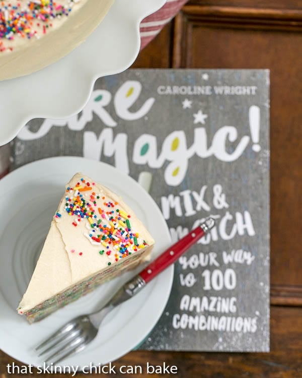 Festive Confetti Layer Cake - A moist vanilla cake doused in vanilla syrup and iced with a delectable vanilla malt frosting! Festive Confetti Layer Cake - A moist vanilla cake doused in vanilla syrup and iced with a delectable vanilla malt frosting!