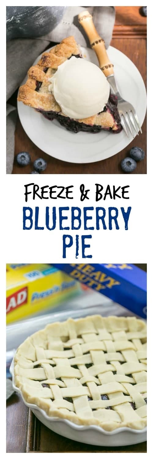 Freeze and Bake Blueberry Pie | Make an extra pie for the freezer and bake later!