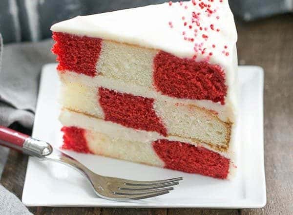 Red Velvet Checkerboard Cake | A showstopper of a celebratory cake!