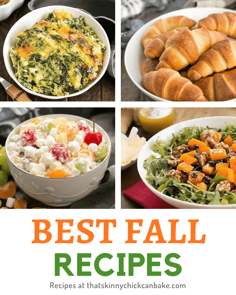 Best Holiday Side Dishes collage with 4 photos above a title text box.