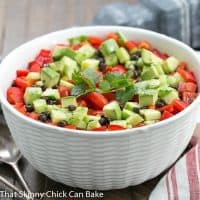 Fiesta Salad | A veggie packed Tex-Mex Salad with a honey lime dressing