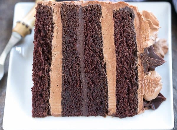 Chocolate Fudge Layer Cake | 6 layers of pure chocolate deliciousness!