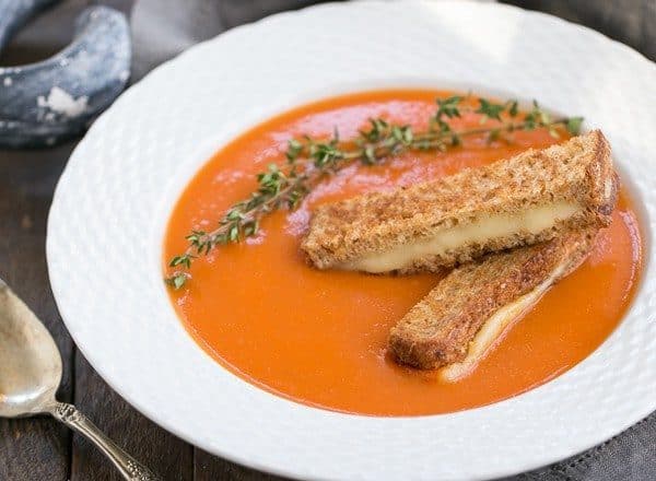Thyme Kissed Tomato Soup | A luscious classic made without cream!