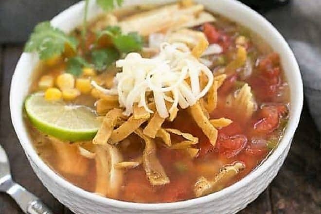 Turkey tortilla soup featured image