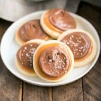 Chocolate Caramel Shortbread Cookies featured image