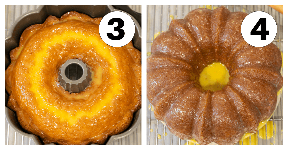 Easy Lemon Bundt Cake scatti di processo 3.4.