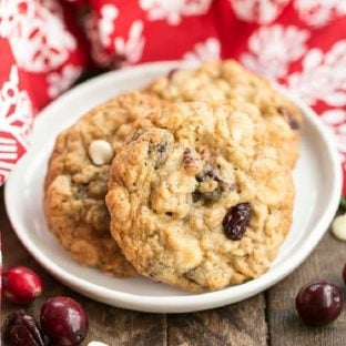 Gingered Cranberry Oatmeal Cookies featured image