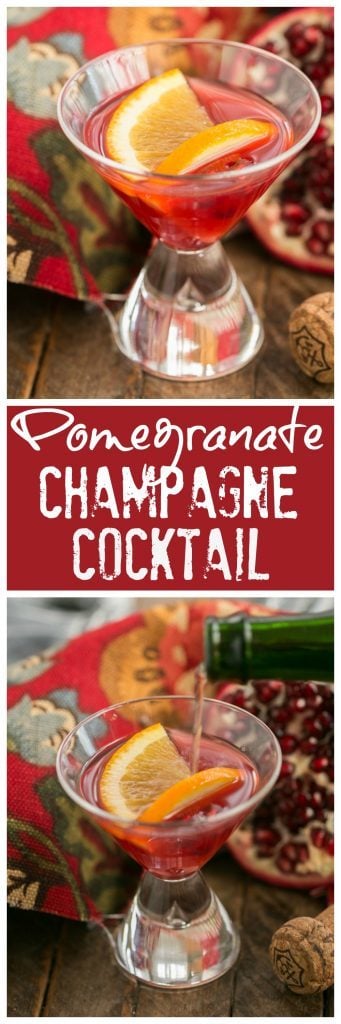 Pomegranate Champagne Cocktail #Progressive Eats - That Skinny Chick ...