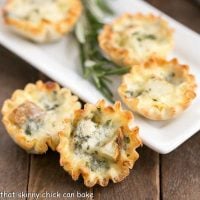 Potato Blue Cheese Tartlets | An easy, elegant and hearty appetizer!