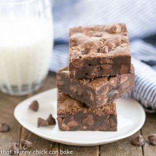Fudgy Cocoa Brownies | Thick and chewy with an extra boost of chocolate!
