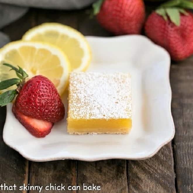 Best Lemon Bars Recipe - With Video - That Skinny Chick Can Bake