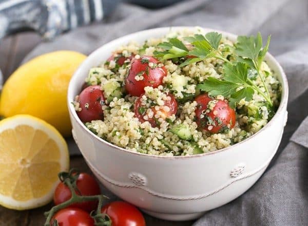 Qunioa Tabbouleh | A Middle Eastern Salad updated with quinoa