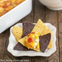 Fiesta Corn Dip | With a double dose of gooey cheese, you'll want to serve this magnificent dip at every gathering!