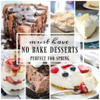 Favorite Spring No-Bake Desserts | Perfect treats when you don't want to mess with the oven!