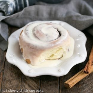 Glazed Cinnamon Buns | The quintessential cinnamon roll, tender and irresistible with a creamy vanilla icing