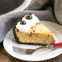 Featured image for Mocha Cheesecake with Chocolate Chips