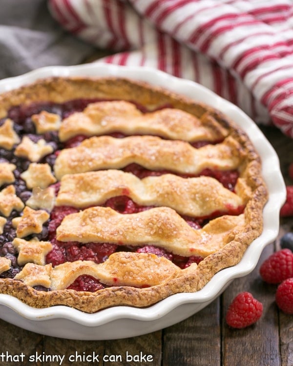 Patriotic Stars and Stripes Berry Pie Recipe