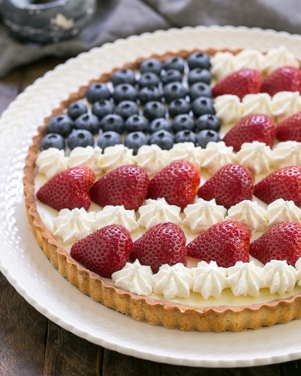 American Flag Fruit Tart