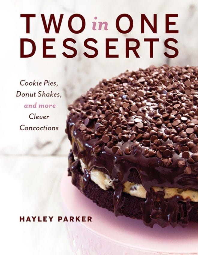 Two Desserts in One cookbook cover.