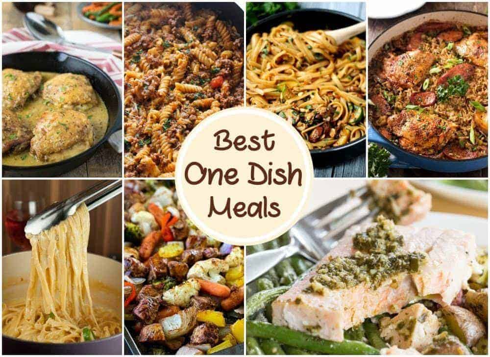 Collage fo 7 Best One Dish Meals photos