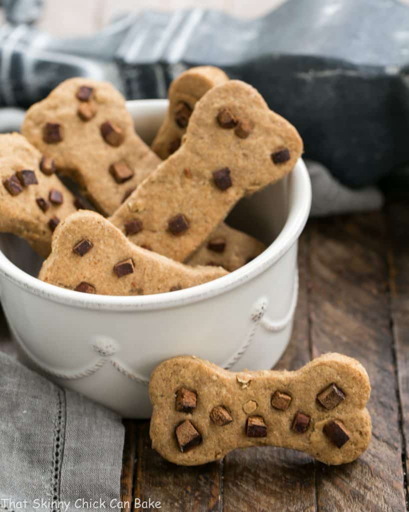 Peanut Butter Dog Bone Treats | Homemade dog snacks your pet will adore!