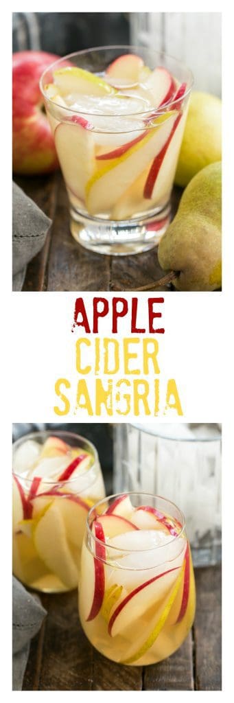 Apple Cider Sangria Pinterest collage