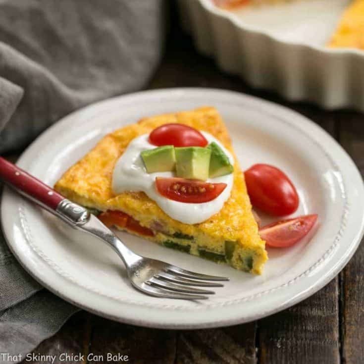 Baked Denver Omelet | A simple, scrumptious, easy to make baked ham and vegetable omelet!