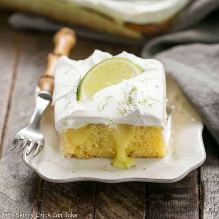 Easy Margarita Poke Cake | A couple shortcuts make this decadent dessert a breeze to make!